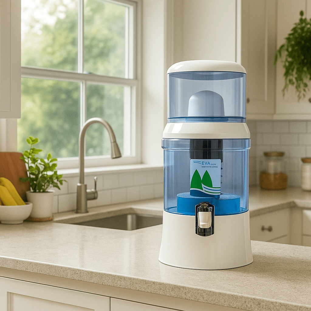 EVA UNITED LTD fontaine à eau eva Fontaine à eau EVA 7L – Cuve en verre avec système magnétique