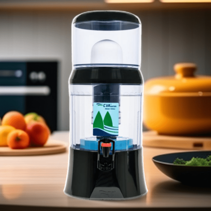 EVA UNITED LTD fontaine à eau eva Fontaine a eau filtrante EVA bep, 7 litres - noire - avec système magnétique