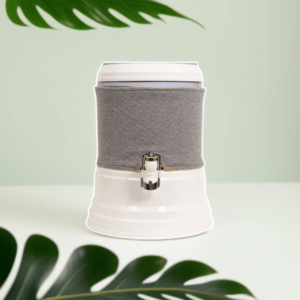 EVA UNITED LTD housses cuve verre inférieure 7 litres Housse bac inférieur - Fontaine Eva 7 litres cuve verre - coloris Gris clair - jaune