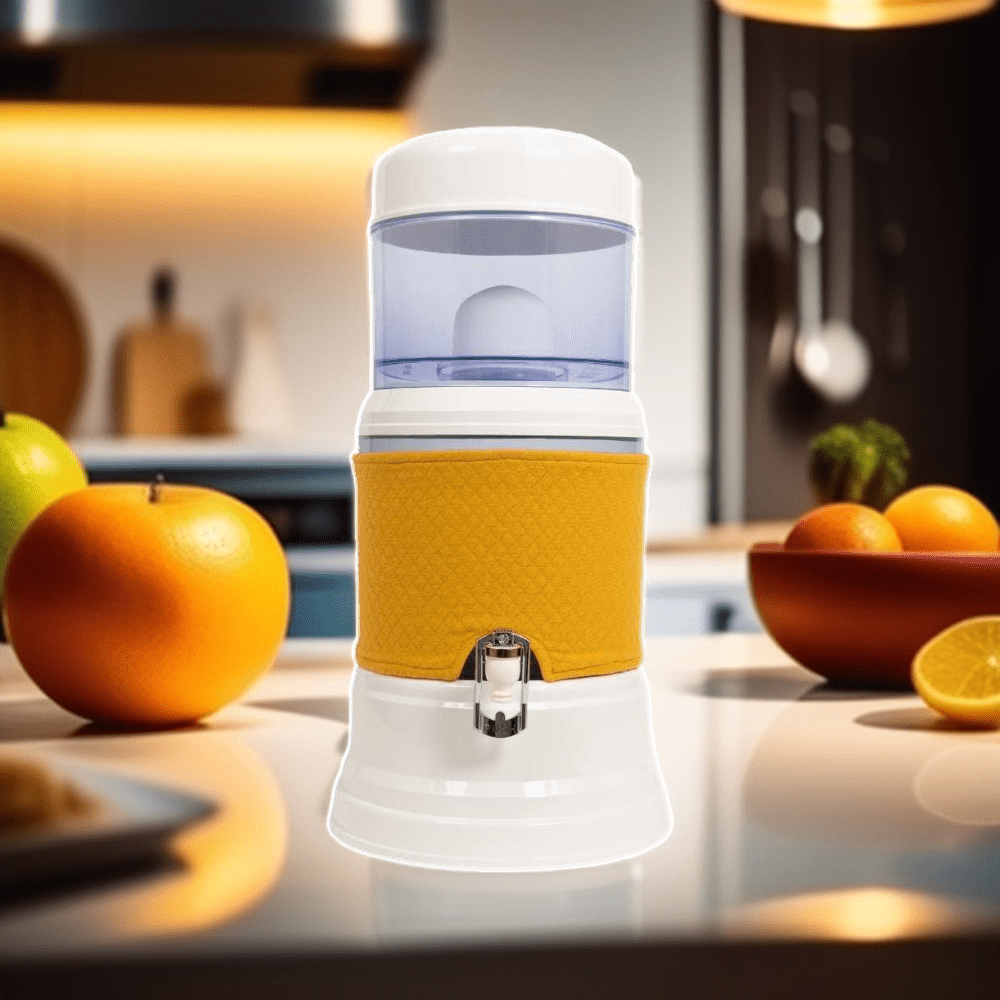 EVA UNITED LTD housses cuve verre inférieure 7 litres Housse bac inférieur - Fontaine Eva 7 litres cuve verre - coloris - jaune