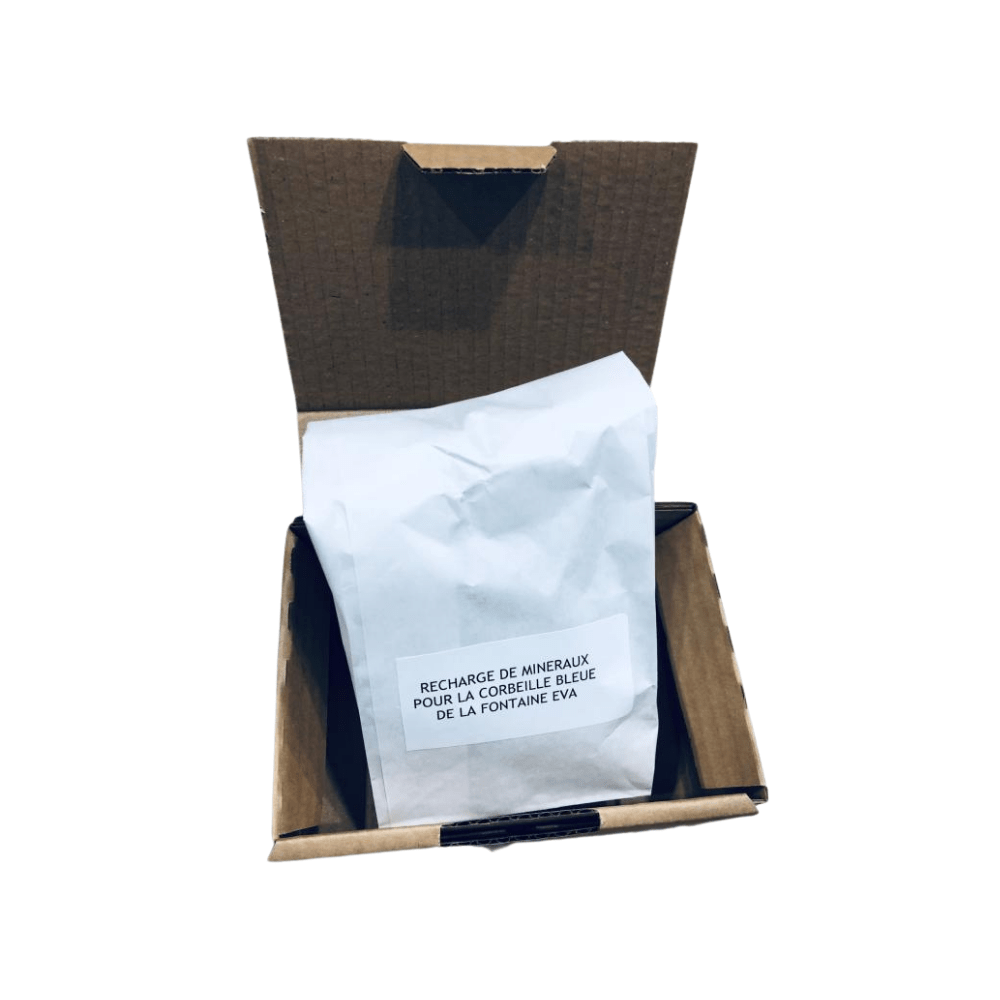 EVA UNITED LTD Minéraux Eva Lot 2 Sachets de minéraux volcaniques pour la corbeille bleue - fontaine a eau EVA